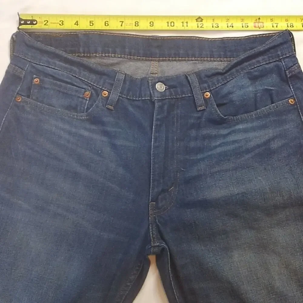 Men Levi's 514 Straight Leg Denim Blue Jeans 36X30